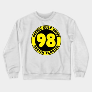 Scenic Gulf Drive Highway 98 Destin Beach Florida Panhandle Emerald Coast Crewneck Sweatshirt